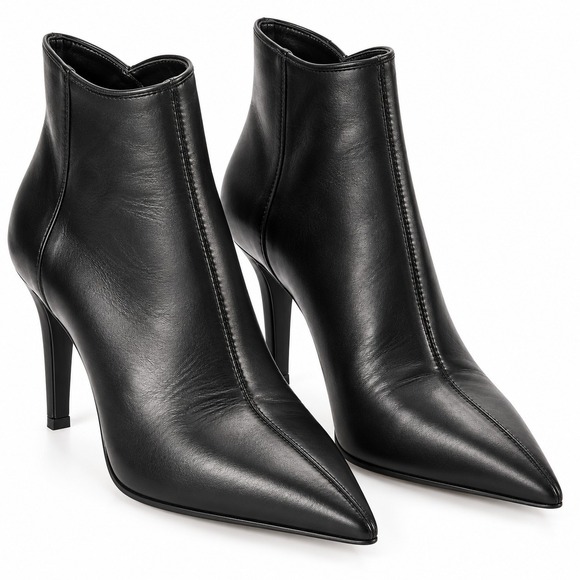 Marc Fisher Shoes - Marc Fisher Miggi Black Leather Western Cowboy Ankle Boots Booties Women's 5.5